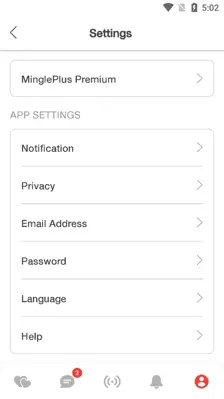 Mingle2 android App screenshot 1